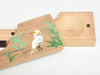 ふたば　茶道具　道場宗廣作　桐木地　八ッ橋香合　共箱　V　7834 ふたば様専用 茶道具 道場宗廣作 桐木地 八ッ橋香合 共箱 V 7834